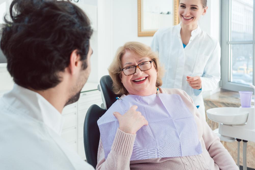 dental ozone therapy seattle | woman at dentist
