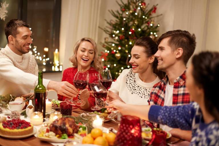 west seattle dentist | friends at holiday gathering